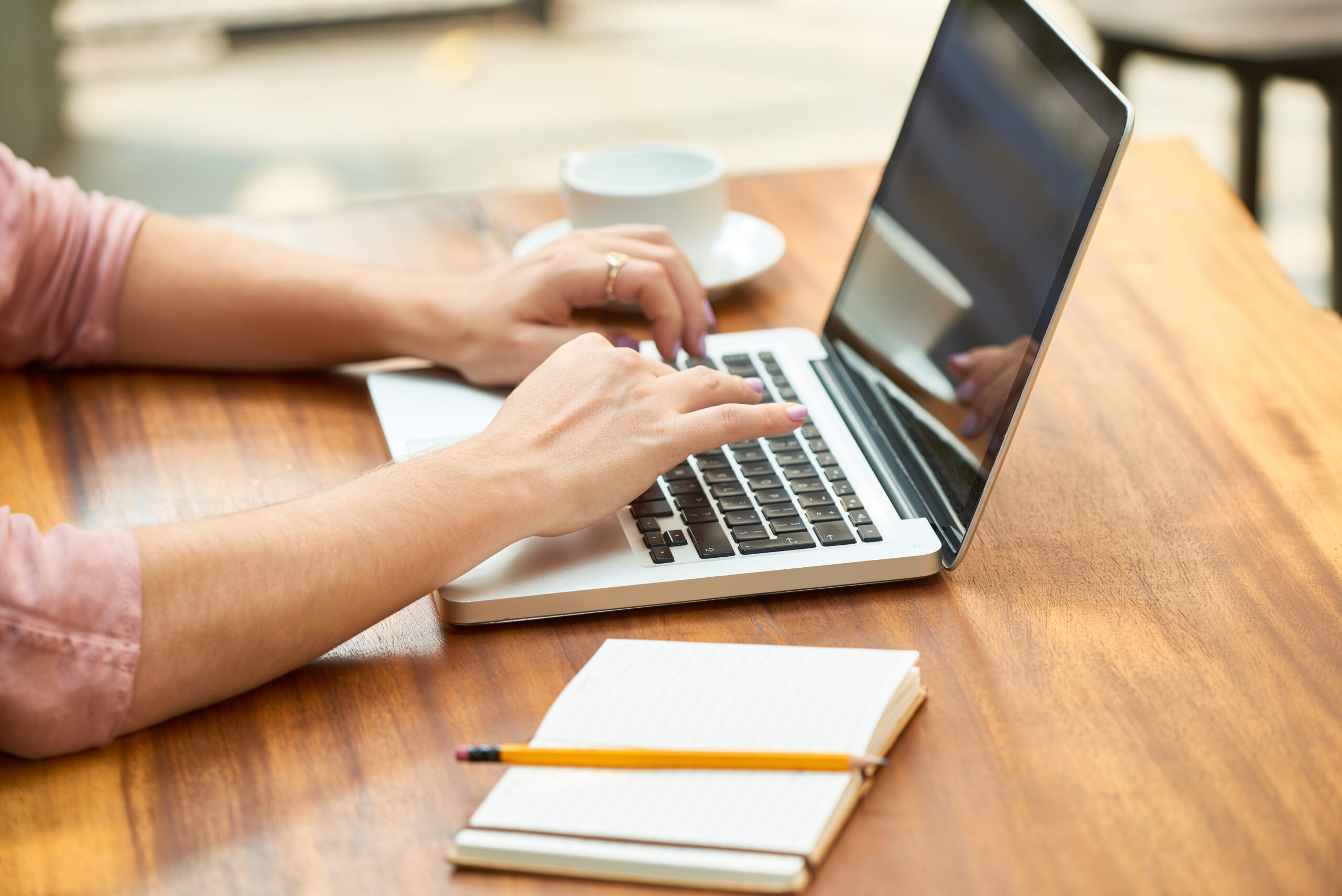 Worker with laptop