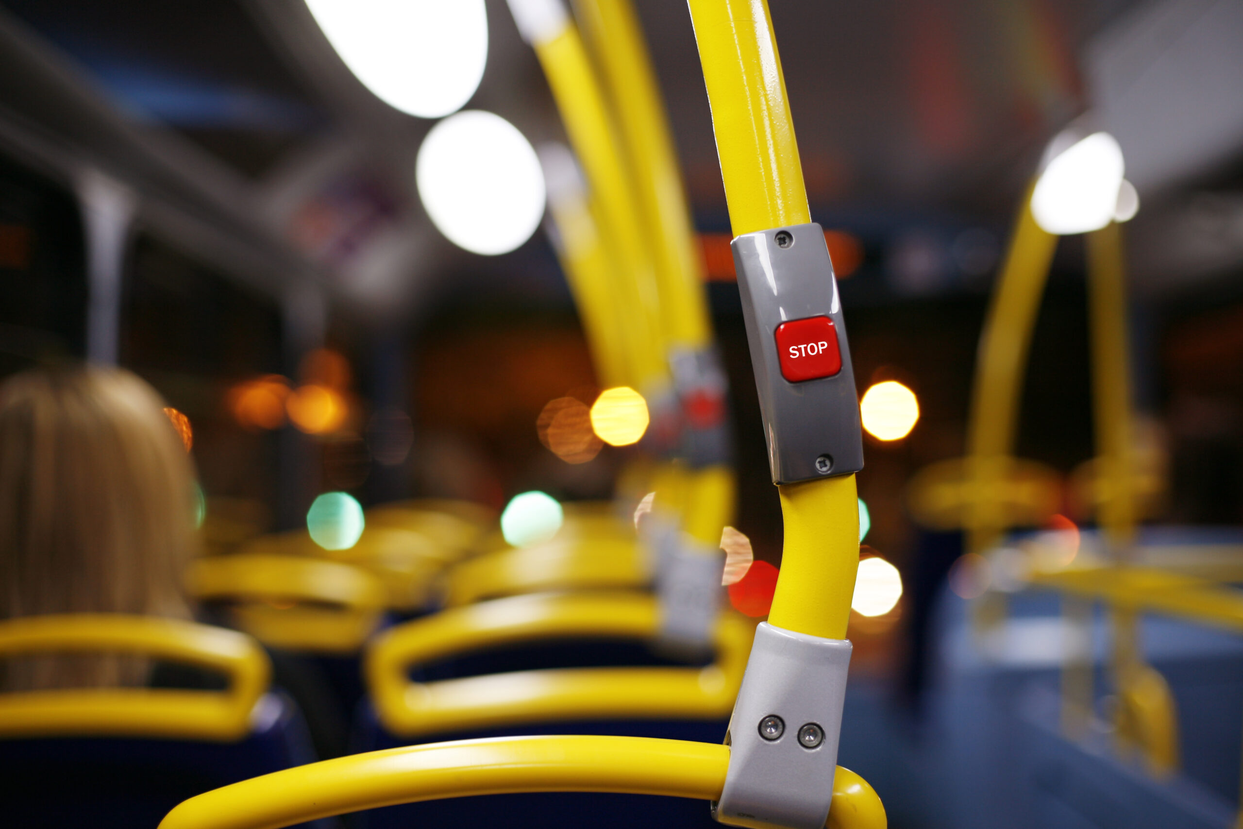 Bus stop handle