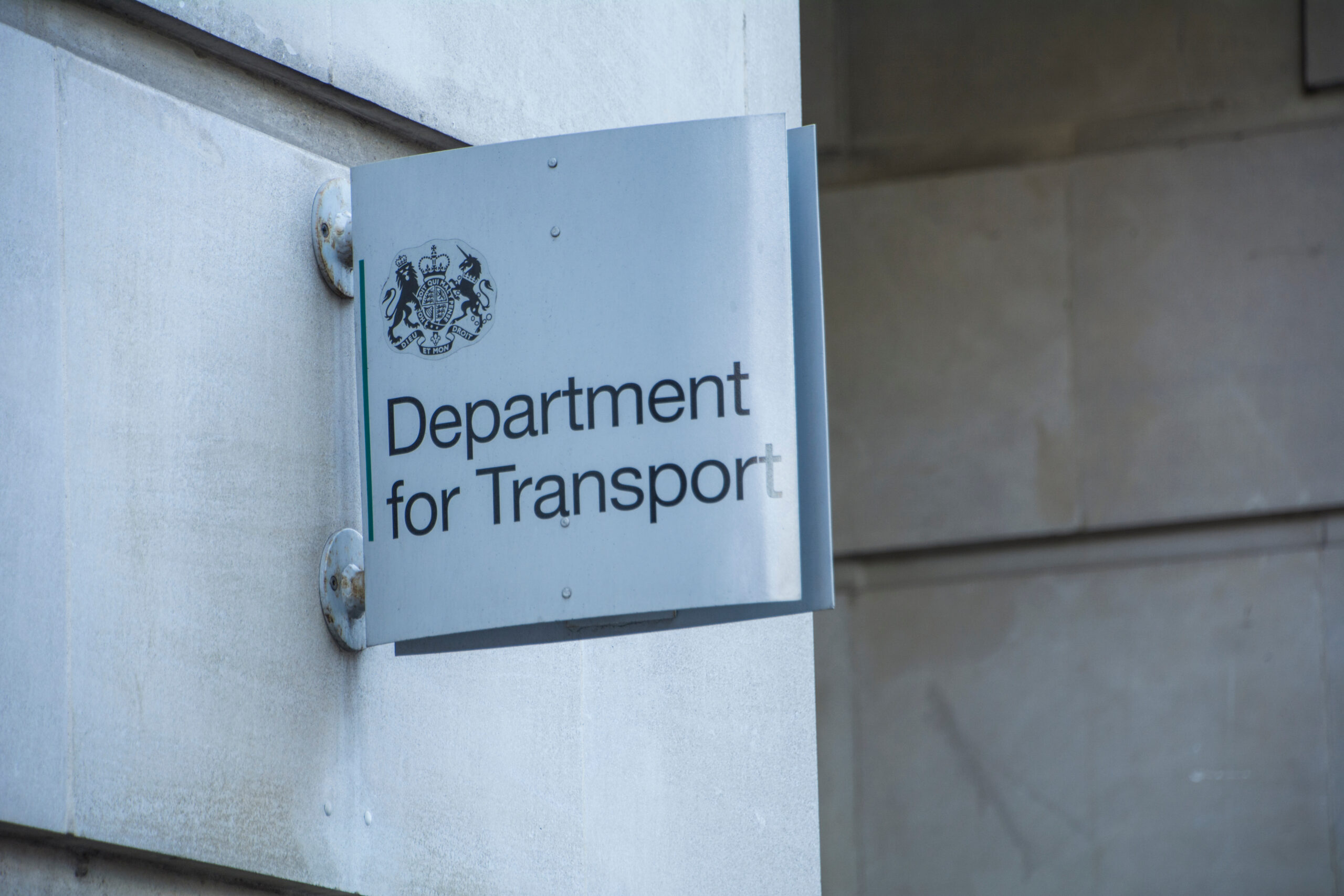 Department for Transport sign