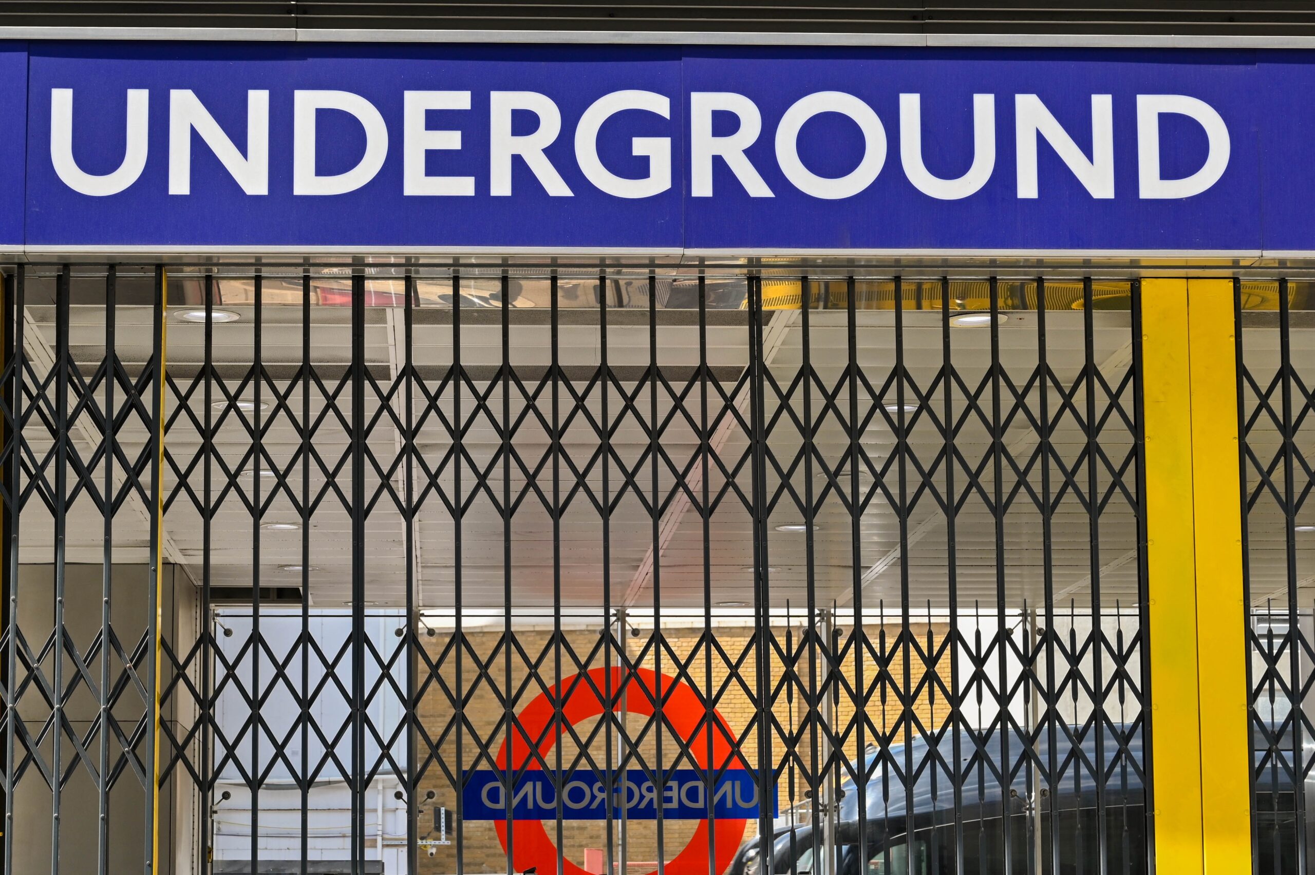 London Underground station closed due to strikes