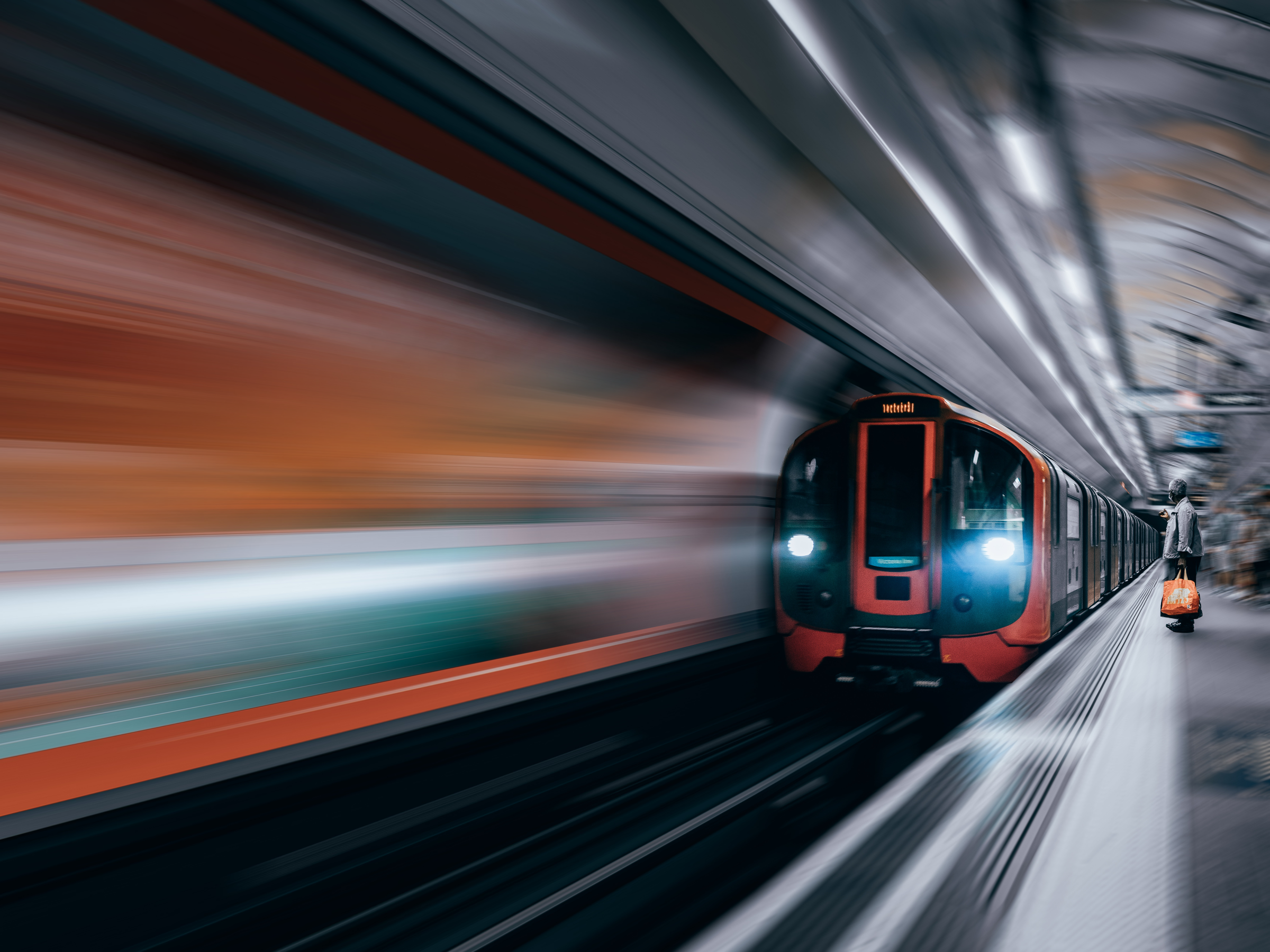 London TravelWatch Left Behind Londoners report cover image of Tube at London Underground station