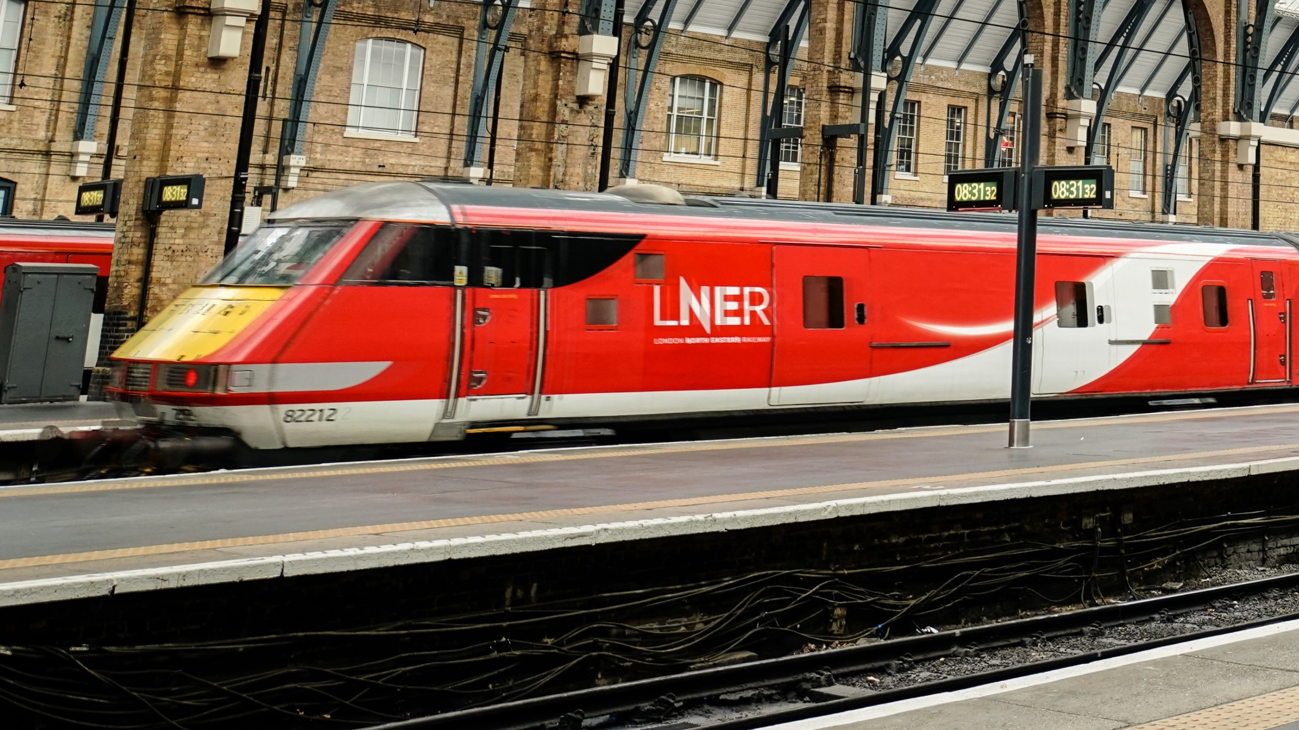 London North Eastern Railway train at London King's Cross