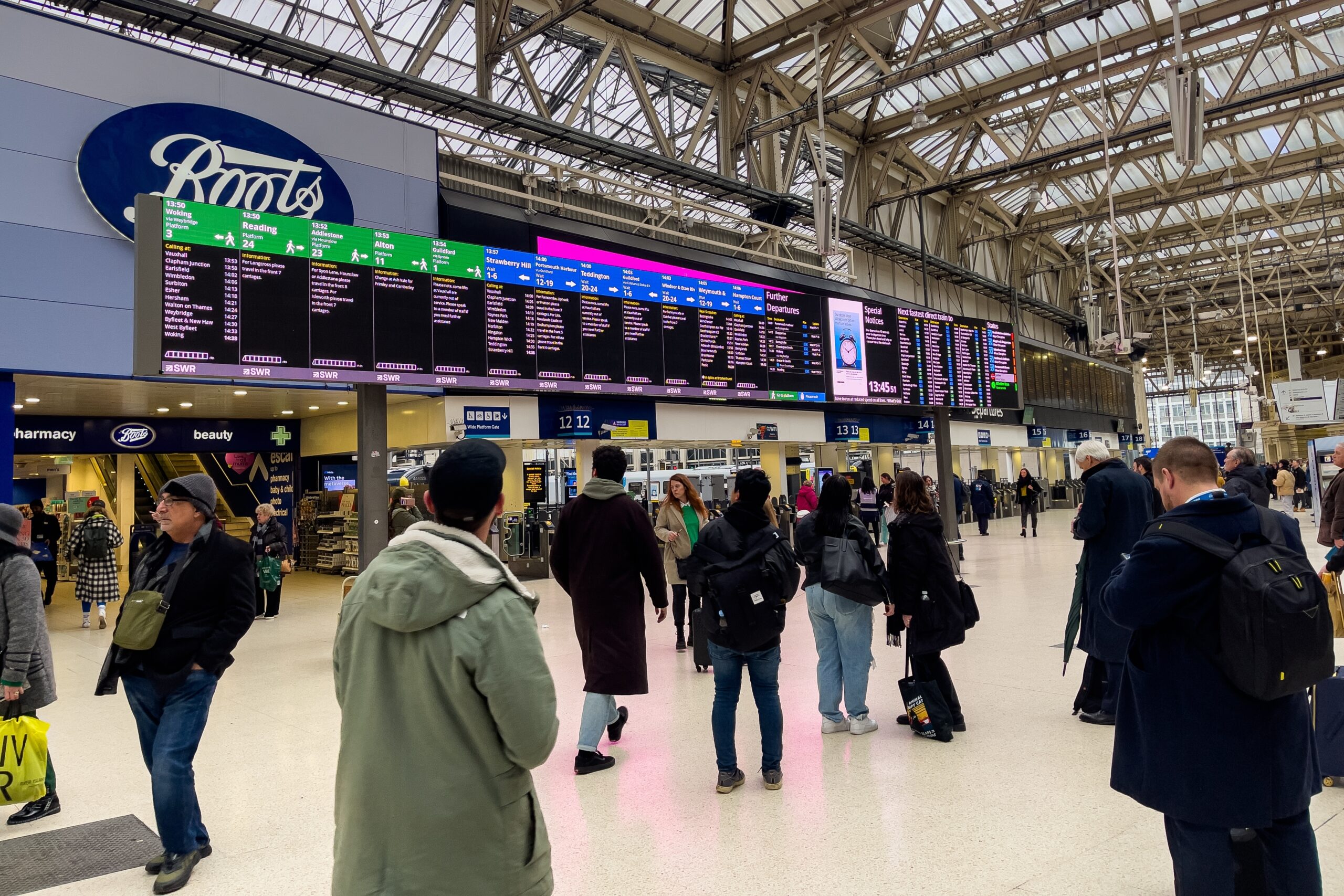 London Waterloo train station